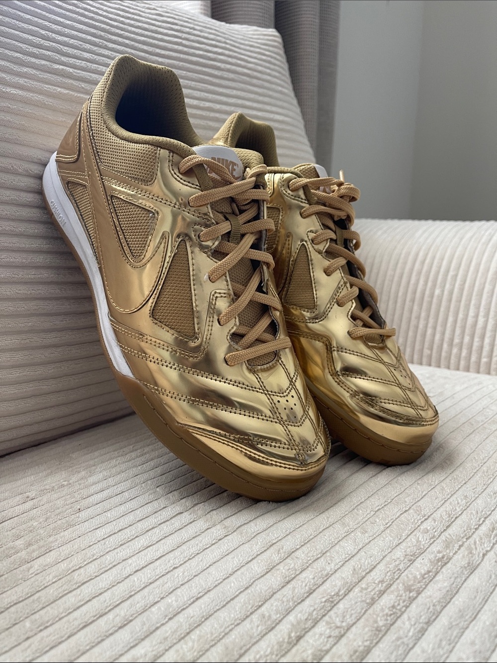 Nike Metallic Gold Low-Top Sneakers